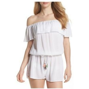 Isabella Rose Besties Off Shoulder White Romper SM